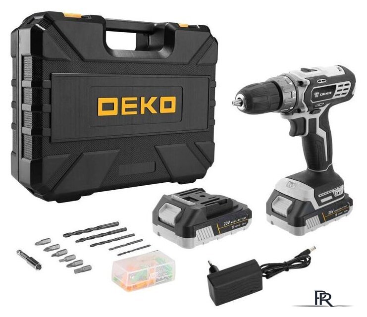 Дрель-шуруповерт Deko DKCD20 Black Edition SET 3 063-4050 (с 2-мя АКБ, кейс) - Изображение №1 — Интернет-магазин ПроЗаказ