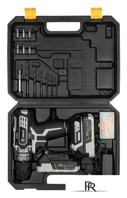 Дрель-шуруповерт Deko DKCD20 Black Edition SET 3 063-4050 (с 2-мя АКБ, кейс) - Изображение №3 — Интернет-магазин ПроЗаказ