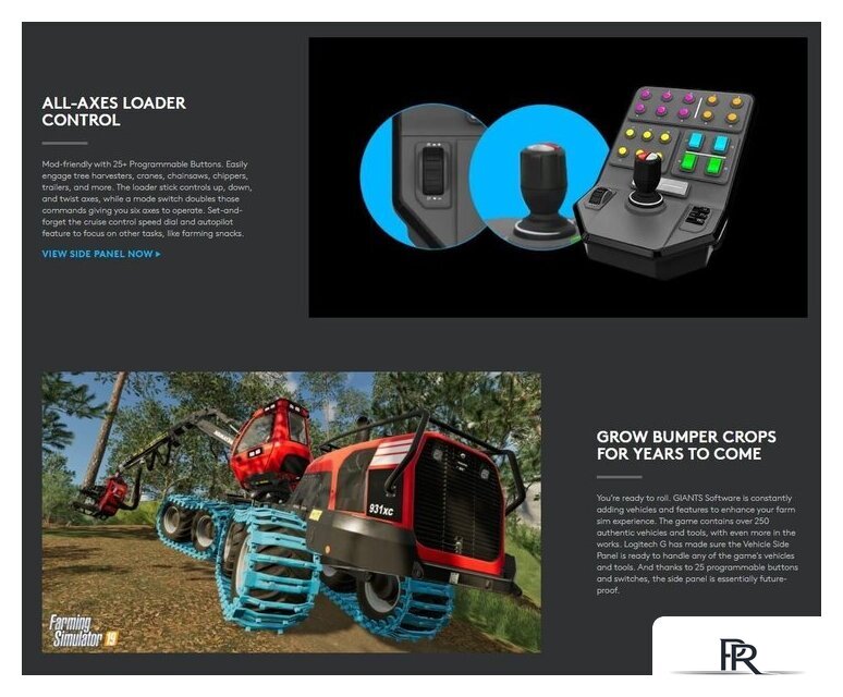 Контроллер Logitech G Heavy Equipment Bundle Farm Sim - Изображение №8 — Интернет-магазин ПроЗаказ