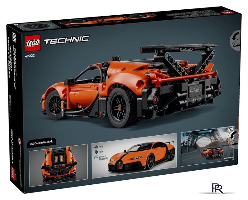 Конструктор LEGO Technic 42222 Bugatti Chiron Pur Sport Hypercar - Изображение №7 — Интернет-магазин ПроЗаказ