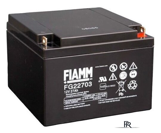 Аккумулятор для ИБП FIAMM FG22703 (12В/27 А·ч) - Изображение №1 — Интернет-магазин ПроЗаказ