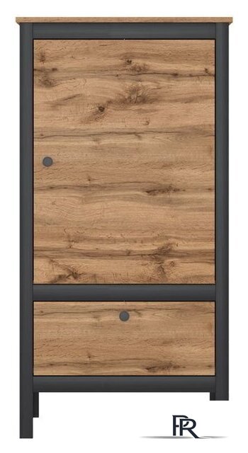 Тумба Black Red White Loft REG1D1S/60 (дуб вотан/черный) - Изображение №1 — Интернет-магазин ПроЗаказ
