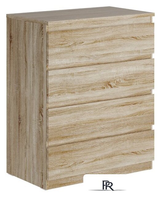 Комод Mio Tesoro Мальта 4 ящика 80x99 2.05.02.070.3 (дуб сонома) - Изображение №1 — Интернет-магазин ПроЗаказ