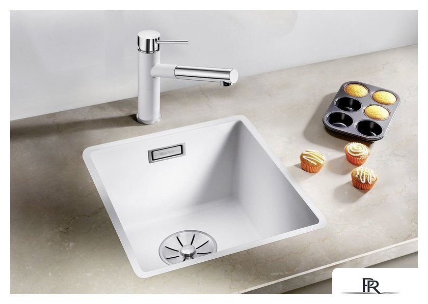 Кухонная мойка Blanco Subline 320-F 527159 (мягкий белый) - Изображение №2 — Интернет-магазин ПроЗаказ