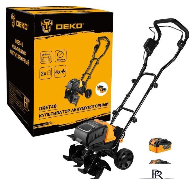 Мотокультиватор аккумуляторный Deko DKET40 065-1203 (с 2-мя АКБ) - Изображение №1 — Интернет-магазин ПроЗаказ