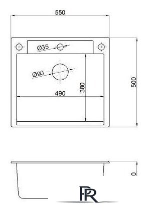 Кухонная мойка AV Engineering Unit AVE550500SLA (серебристый) - Изображение №6 — Интернет-магазин ПроЗаказ