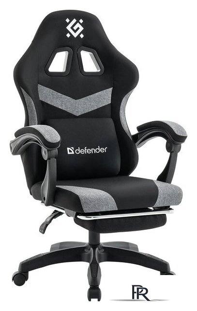 Игровое (геймерское) кресло Defender Runa Pro (черный/серый) - Изображение №1 — Интернет-магазин ПроЗаказ