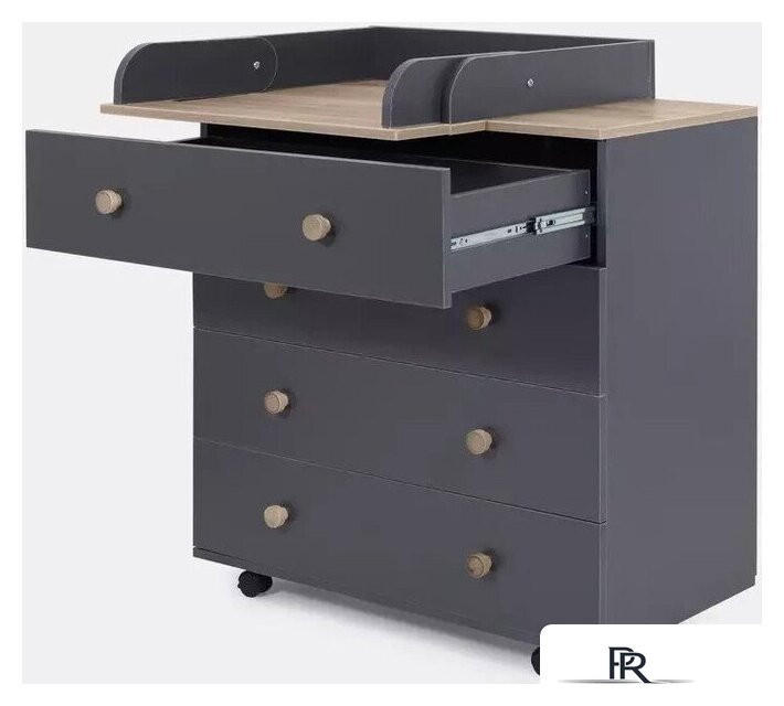 Детский комод Rant Elsa Pro 800/3 (moon grey) - Изображение №4 — Интернет-магазин ПроЗаказ