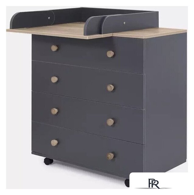 Детский комод Rant Elsa Pro 800/3 (moon grey) - Изображение №1 — Интернет-магазин ПроЗаказ