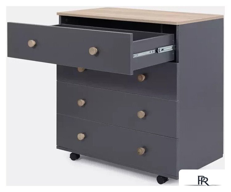 Детский комод Rant Elsa Pro 800/3 (moon grey) - Изображение №7 — Интернет-магазин ПроЗаказ