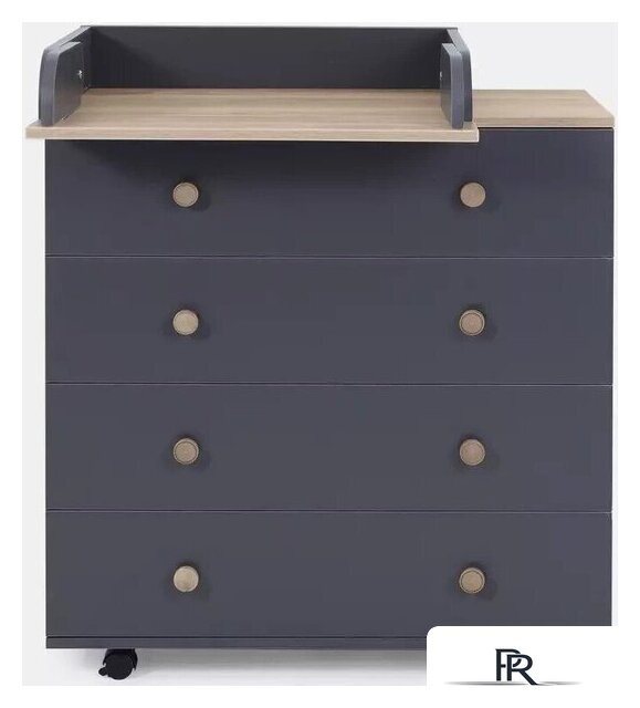 Детский комод Rant Elsa Pro 800/3 (moon grey) - Изображение №3 — Интернет-магазин ПроЗаказ