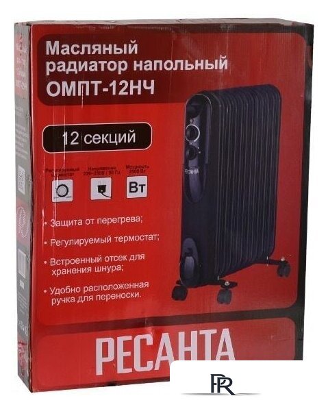Масляный радиатор Ресанта ОМПТ-12НЧ - Изображение №8 — Интернет-магазин ПроЗаказ