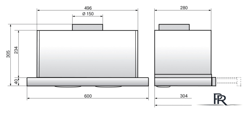 Кухонная вытяжка Elikor Интегра S2 60Н-700-В2Д (нержавеющая сталь) - Изображение №2 — Интернет-магазин ПроЗаказ