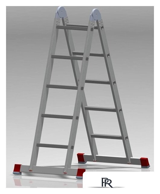Лестница-трансформер Новая высота NV 331 шарнирная 2x5 ступеней - Изображение №3 — Интернет-магазин ПроЗаказ