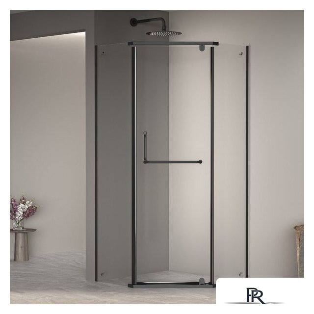 Душевой уголок RGW PA-081B 35088188-14 80x80 (черный/прозрачное стекло) - Изображение №1 — Интернет-магазин ПроЗаказ