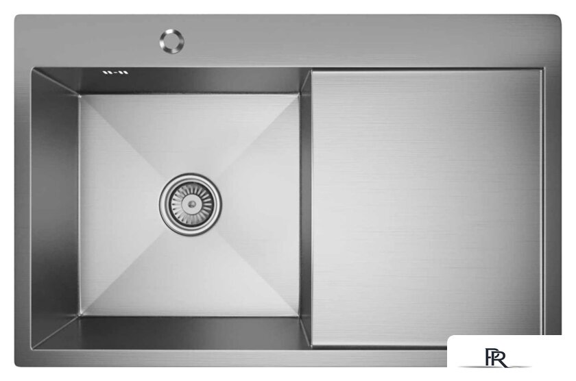 Кухонная мойка Mixline Pro 551877 левый (сатин, с сифоном) - Изображение №1 — Интернет-магазин ПроЗаказ