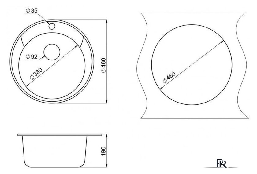 Кухонная мойка Granula 4802 (бежевый) - Изображение №2 — Интернет-магазин ПроЗаказ