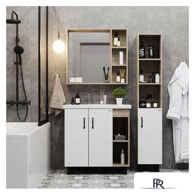  Onika Шкаф с зеркалом Тимбер 80.00У 208091 - Изображение №4 — Интернет-магазин ПроЗаказ