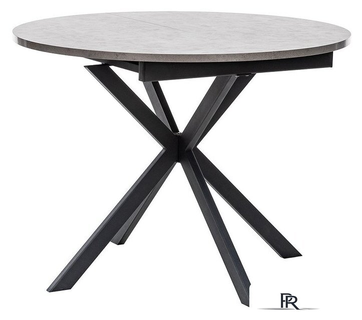 Кухонный стол Мебель Импэкс Leset Капри (камень темный/черный) - Изображение №1 — Интернет-магазин ПроЗаказ