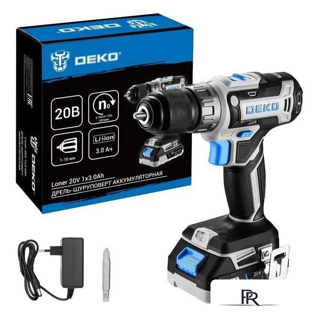 Дрель-шуруповерт Deko Loner 20V 085-1006 (с 1-им АКБ) - Изображение №1 — Интернет-магазин ПроЗаказ