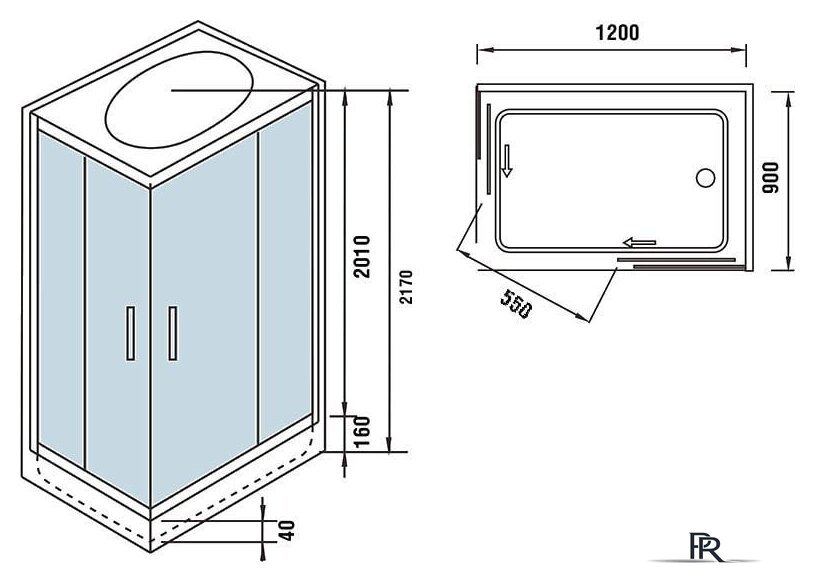Душевая кабина WeltWasser WW500 Laine 1204 - Изображение №12 — Интернет-магазин ПроЗаказ