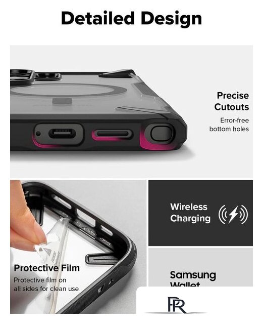 Чехол для телефона Ringke Fusion X Magnetic для Galaxy S25 Ultra Black - Изображение №14 — Интернет-магазин ПроЗаказ