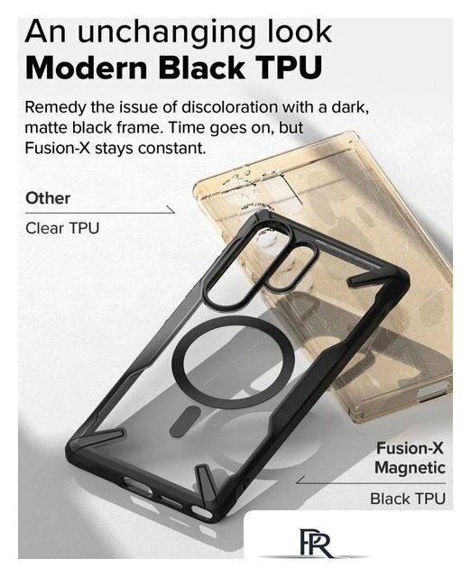 Чехол для телефона Ringke Fusion X Magnetic для Galaxy S25 Ultra Black - Изображение №7 — Интернет-магазин ПроЗаказ