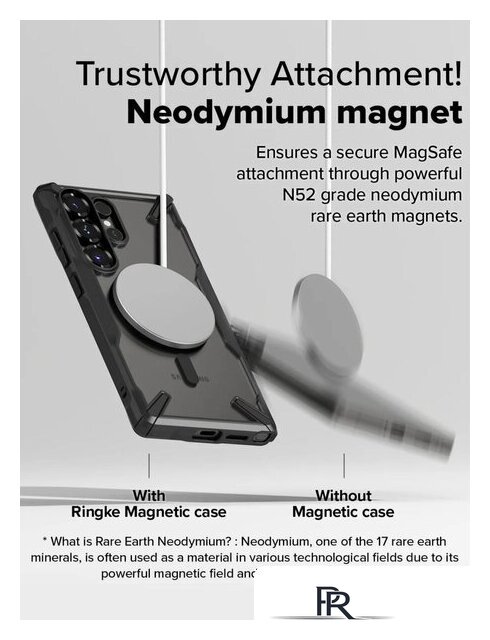 Чехол для телефона Ringke Fusion X Magnetic для Galaxy S25 Ultra Black - Изображение №5 — Интернет-магазин ПроЗаказ