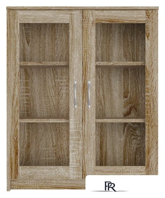 Тумба Mio Tesoro Сириус 2 двери со стеклом 78x95 2.02.03.360.3 (дуб сонома) - Изображение №3 — Интернет-магазин ПроЗаказ