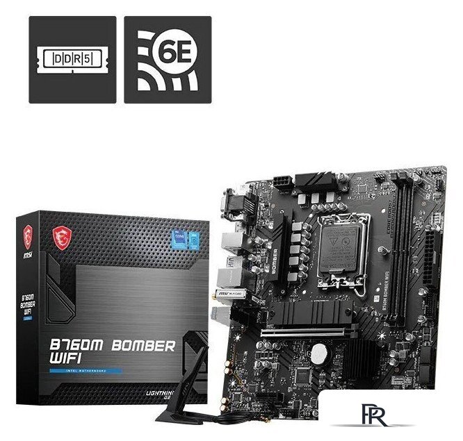 Материнская плата MSI B760M Bomber WiFi - Изображение №5 — Интернет-магазин ПроЗаказ