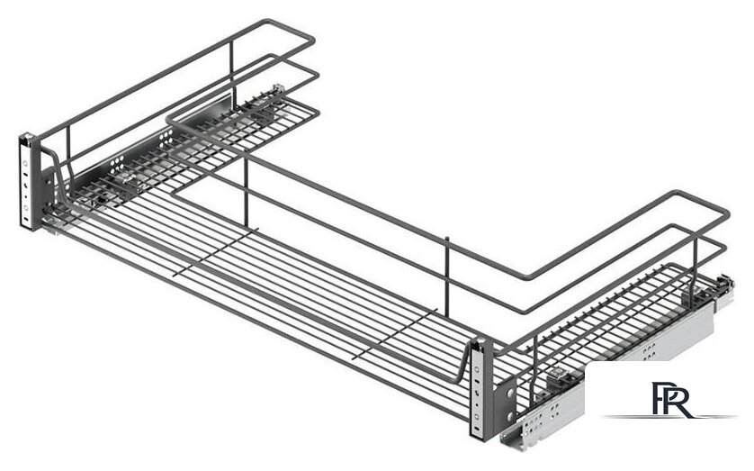 Корзина выдвижная Starax S-2354-A 90 (крепление на фасаде, антрацит) - Изображение №1 — Интернет-магазин ПроЗаказ