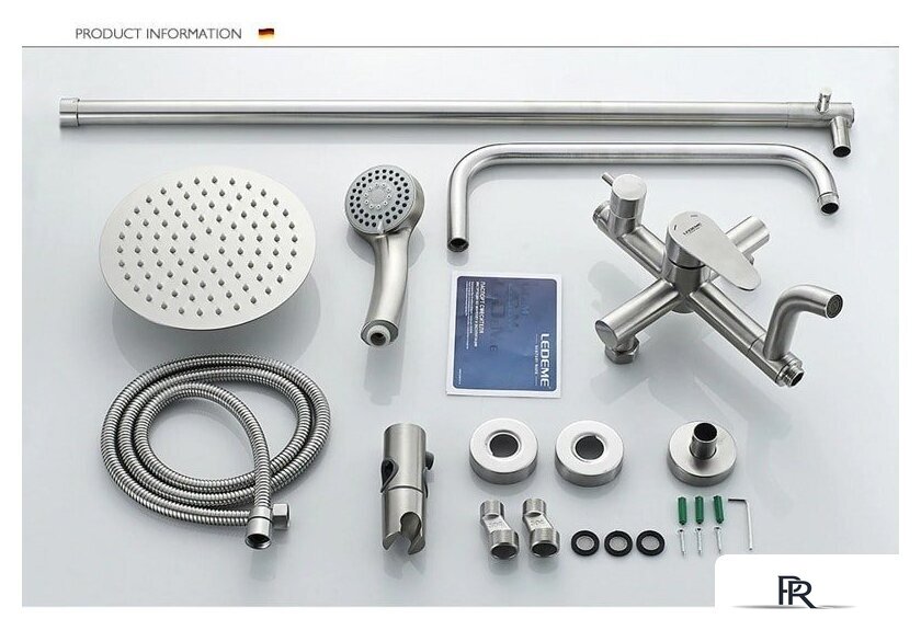 Душевая система  Ledeme L72402 - Изображение №3 — Интернет-магазин ПроЗаказ