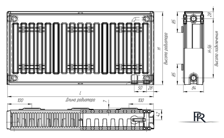 Стальной панельный радиатор Лидея ЛК 21-510 тип 21 500x1000 - Изображение №5 — Интернет-магазин ПроЗаказ