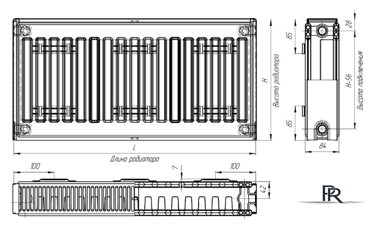 Стальной панельный радиатор Лидея ЛК 21-510 тип 21 500x1000 - Изображение №6 — Интернет-магазин ПроЗаказ