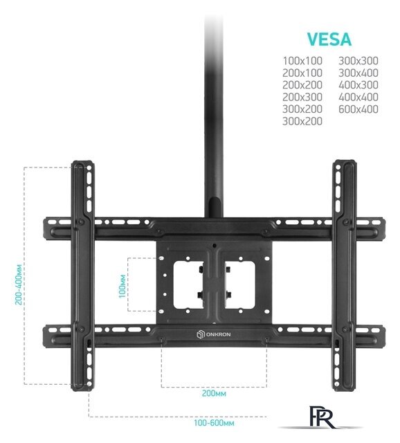 Кронштейн для телевизора Onkron N2L (черный) - Изображение №4 — Интернет-магазин ПроЗаказ