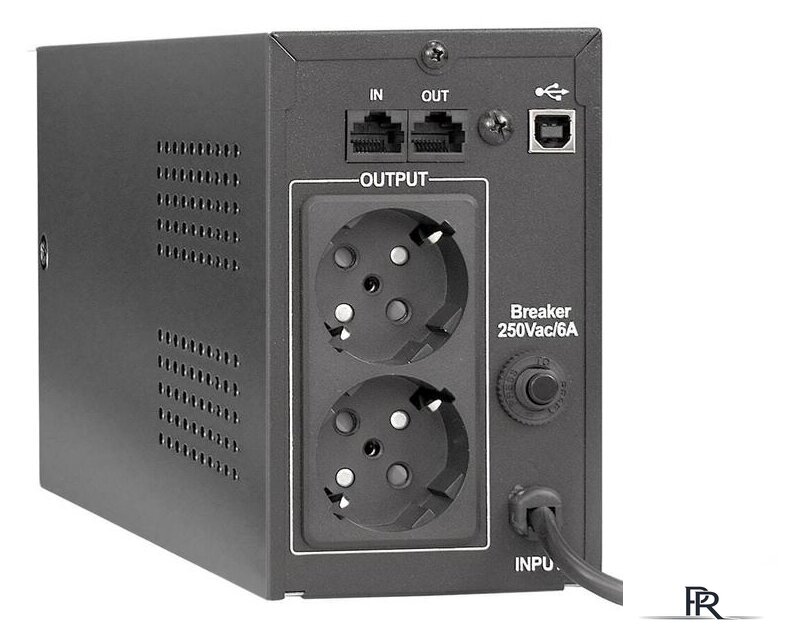 Источник бесперебойного питания ExeGate BNB-650.LED.AVR.EURO.RJ.USB EP285555RUS - Изображение №2 — Интернет-магазин ПроЗаказ