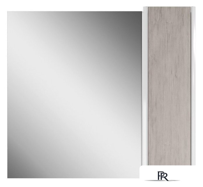  Домино Шкаф с зеркалом Uno 80 (дуб серый) - Изображение №4 — Интернет-магазин ПроЗаказ