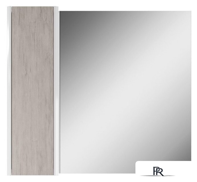  Домино Шкаф с зеркалом Uno 80 (дуб серый) - Изображение №1 — Интернет-магазин ПроЗаказ