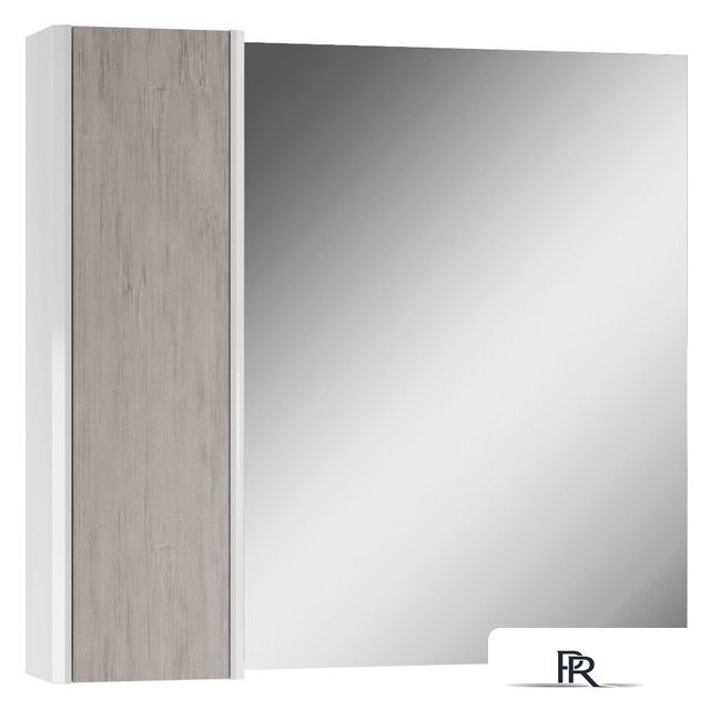  Домино Шкаф с зеркалом Uno 80 (дуб серый) - Изображение №3 — Интернет-магазин ПроЗаказ