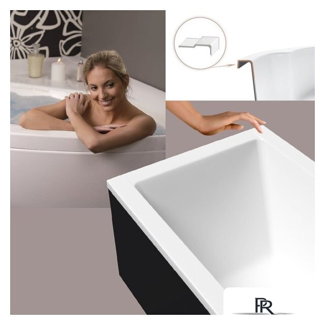 Ванна Lauter Oasis 190х90 21203090 (с ножками и лицевым черным экраном) - Изображение №14 — Интернет-магазин ПроЗаказ