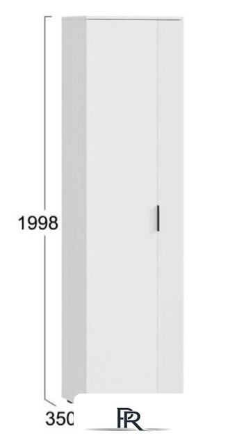 Шкаф распашной Трия Эвита Тип 1 (белый ясень) - Изображение №4 — Интернет-магазин ПроЗаказ