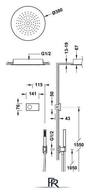 Душевая система  Tres Shower Technology 09288555NM - Изображение №2 — Интернет-магазин ПроЗаказ