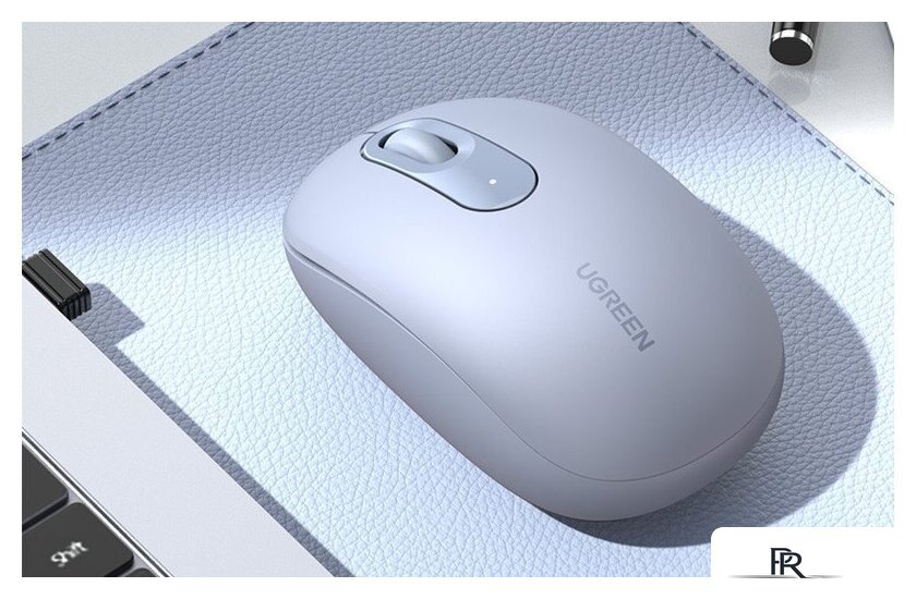 Мышь Ugreen MU105 90671 (светло-синий) - Изображение №2 — Интернет-магазин ПроЗаказ