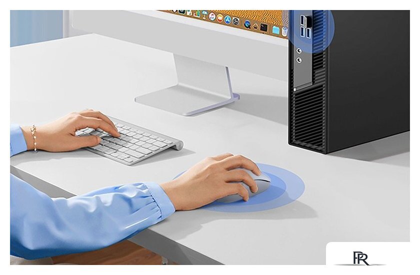 Мышь Ugreen MU105 90671 (светло-синий) - Изображение №3 — Интернет-магазин ПроЗаказ