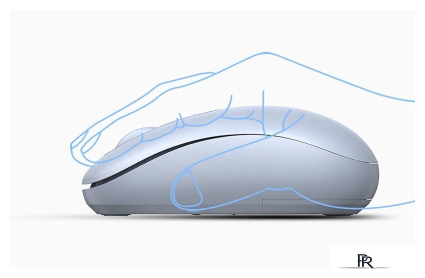 Мышь Ugreen MU105 90671 (светло-синий) - Изображение №5 — Интернет-магазин ПроЗаказ