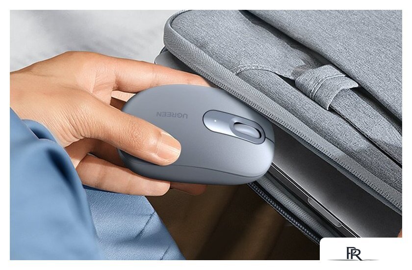 Мышь Ugreen MU105 90671 (светло-синий) - Изображение №4 — Интернет-магазин ПроЗаказ