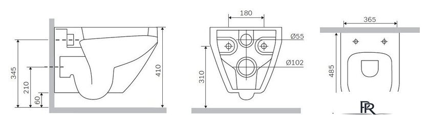 Унитаз подвесной AM.PM Spirit V2.0 C701700SC - Изображение №4 — Интернет-магазин ПроЗаказ