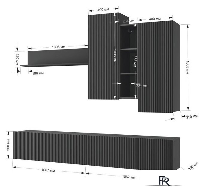 Горка Mio Tesoro Silva (графит/дарк грей) - Изображение №6 — Интернет-магазин ПроЗаказ