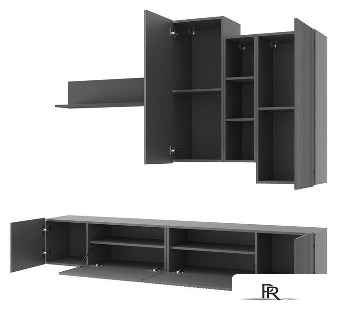 Горка Mio Tesoro Silva (графит/дарк грей) - Изображение №2 — Интернет-магазин ПроЗаказ