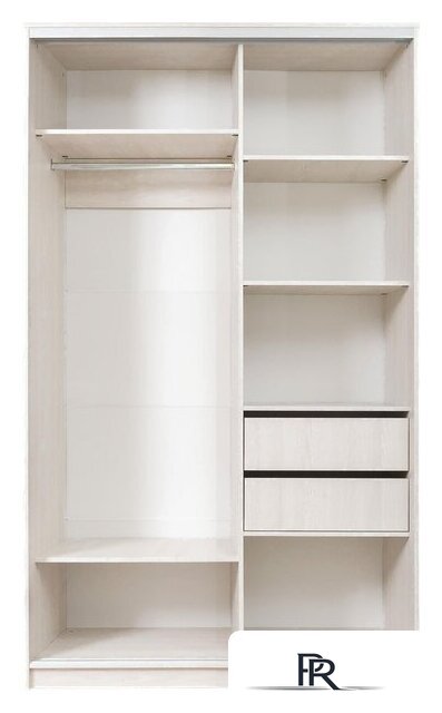 Шкаф распашной Рэйгрупп 158 YYX Elgon РГ-04.02 (ясень снежный/ хром) - Изображение №2 — Интернет-магазин ПроЗаказ